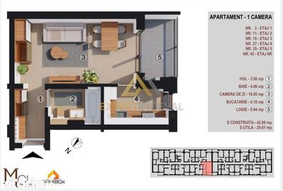Apartament cu 2 camere în Gării - 14