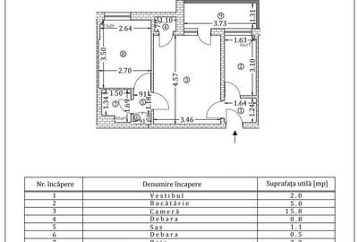 Apartament cu 2 camere semidecomandat în P-ța Amzei - 1