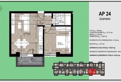 Apartamente 1 si 2 camere Otopeni | str Avram Iancu | Reducere 10% - 14