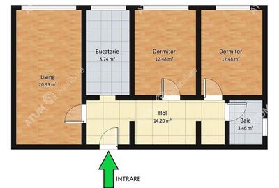 Apartament cu 3 camere decomandate pe Mihai Viteazu in Sibiu Apartament cu 3 camere decomandate pe Mihai Viteazu in Sibiu - 5