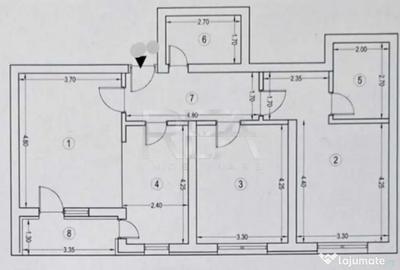 Apartament cu 3 camere decomandat în Lujerului - 2