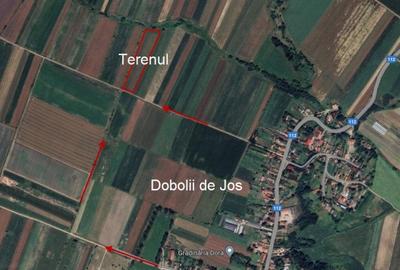 Teren agricol de vanzare Dobolii de Jos - Ilieni
