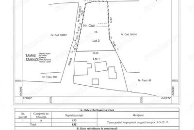 Teren de 835 mp, în Vaida - 1