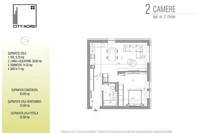 2 camere la Parter – Proiect Boutique exclusiv CITY NORD! - 7