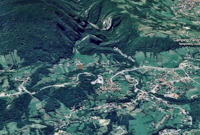 Teren panoramic insorit, utilitati, panta mica si padure, turism sau vacanta - 13