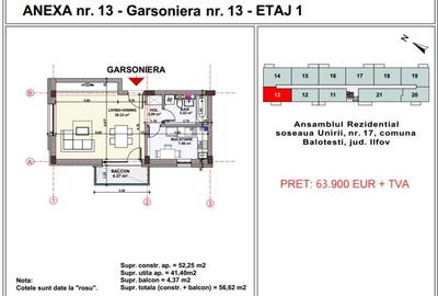 Garsoniera Balotesti central, Unirii Apartment's Balotesti - 8