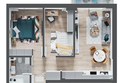 Apartament cu 3 camere decomandat în Centru Civic - 17