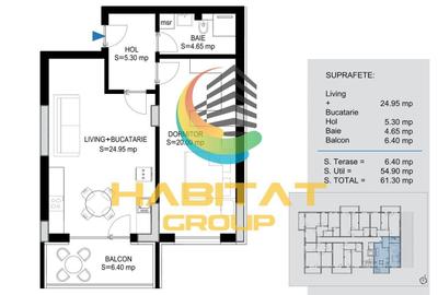 Apartament cu 2 camere semidecomandat în Titan - 2