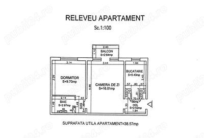 Apartament cu 2 camere semidecomandat în Păcurari - 9