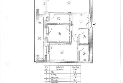 Apartament cu 3 camere în 13 Septembrie - 14