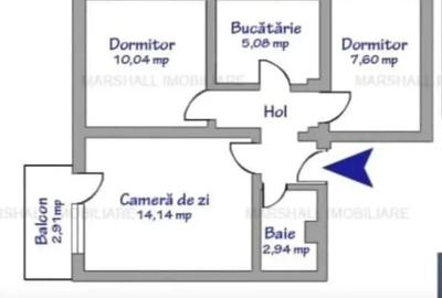 Apartament cu 3 camere decomandat în Central - 10
