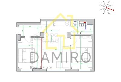 Apartament cu 3 camere decomandat în Romană