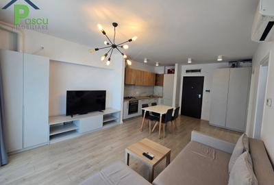 Apartament cu 2 camere semidecomandat, mobilat în Pipera