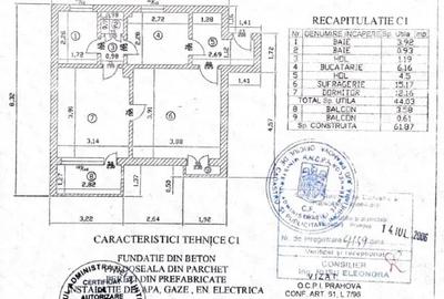 Apartament cu 2 camere nedecomandat în Central