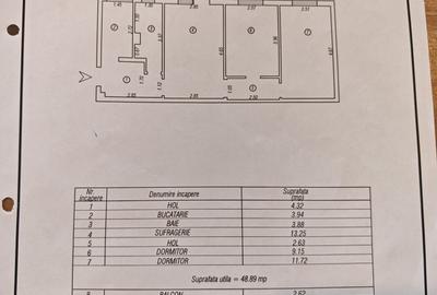 Apartament cu 3 camere semidecomandat în Tomis Nord
