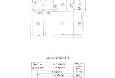 Garsonieră decomandată în Sălăjan
