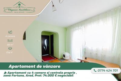Apartament cu 4 camere semidecomandat, mobilat în Fortuna - 1
