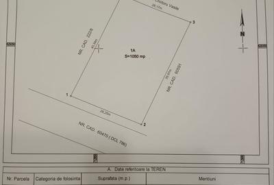Teren de 1050 mp, în Țuțora - 1