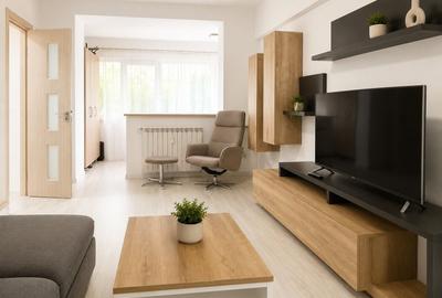 Apartament cu 2 camere semidecomandat, mobilat în Tineretului