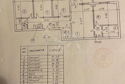 Apartament cu 4 camere semidecomandat în Văcăresti