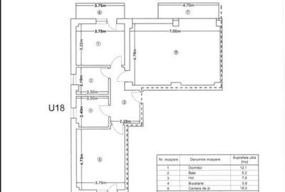 Apartament cu 3 camere în Rediu