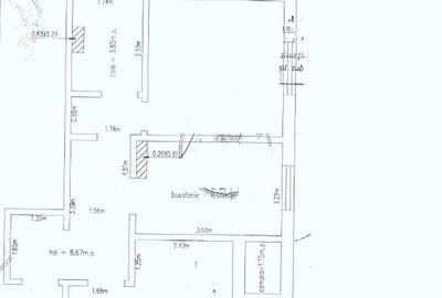 Apartament cu 2 camere decomandat în Micro 20