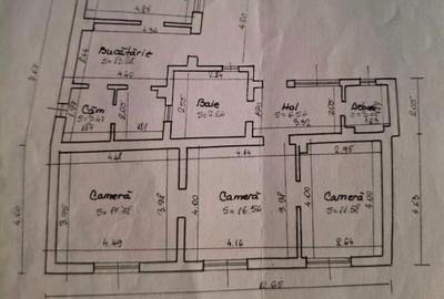 Casă individuală cu 4 camere cu Teren 150 Mp în Central - 1
