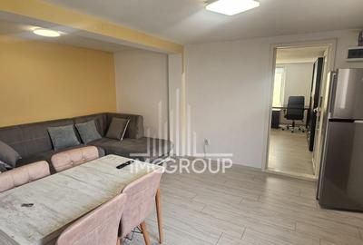 Apartament cu 3 camere semidecomandat, mobilat în Între Lacuri