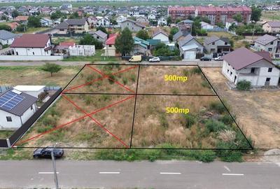 Teren in suprafata de 500mp , deschidere 20m, asfalt, utilitati ! - 1