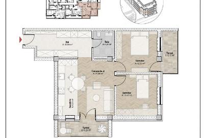 Apartament 3 camere, Bistrita, str Zavoaie - 11