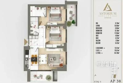 Apartament 3 camere Premium| Extra Izolatie Fonica | Titan Pallady Apartament 3 camere Premium| Extra Izolatie Fonica | Titan Pallady - 9