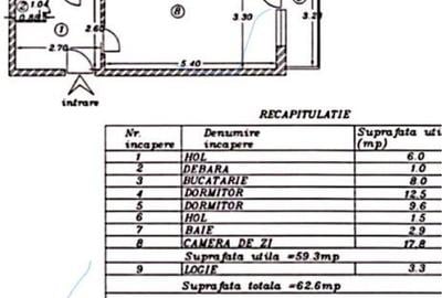 Apartament cu 3 camere decomandat în Trivale
