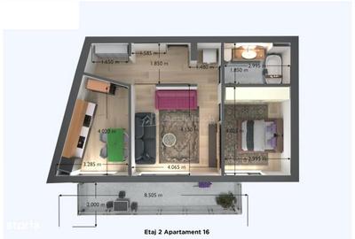 Apartament cu 2 camere în Central - 7