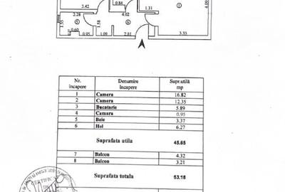 Apartament cu 2 camere decomandat în Micro 20 - 11