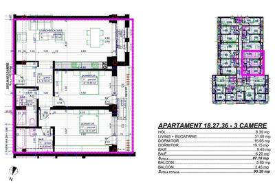 Apartament cu 3 camere decomandat în Popoveni - 7