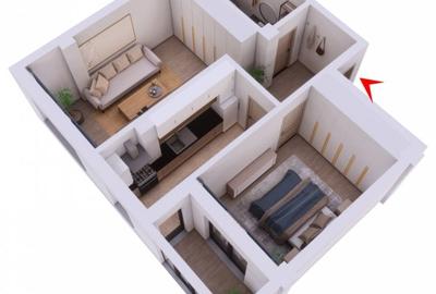 COMISION 0%! 2 CAMERE DECOMANDAT BLOC NOU - 11