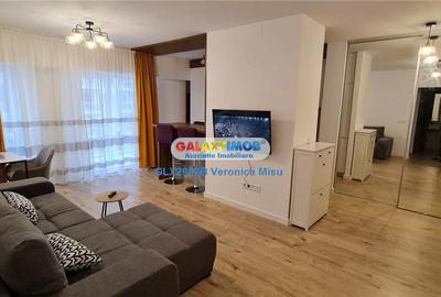 Apartament cu 2 camere semidecomandat, mobilat în Pipera