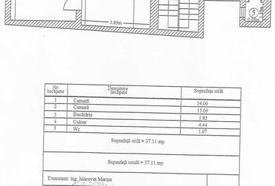 Apartament cu 2 camere nedecomandat în Cișmigiu - 1