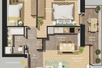 Apartament cu 3 camere decomandat în Cotroceni - 2