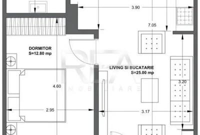 Apartament cu 2 camere semidecomandat în Matei Voievod - 12