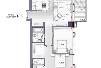 Apartament cu 3 camere, mobilat în Floreasca - 22