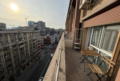 Apartament cu 2 camere semidecomandat, mobilat în Calea Victoriei