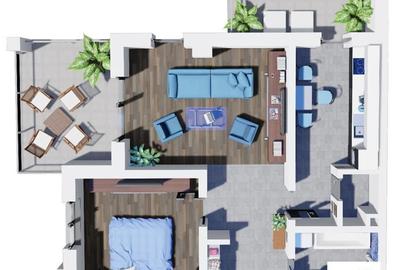 Apartament 2 Camere Tip A2.1 de in Ansamblul Green Residenc - 3