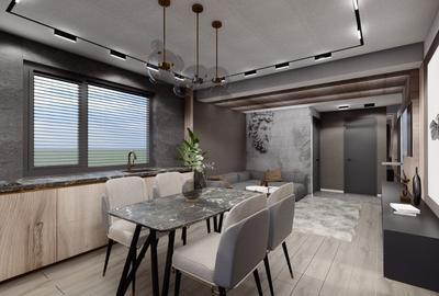 Apartament 2 camere-Str Cuza Voda-S=56.32 mp-et 2 - 5