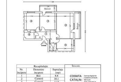Apartament cu 3 camere decomandat în Central - 6