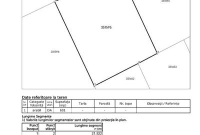 Teren de 601 mp, în Exterior Vest - 3