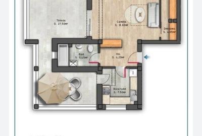 Vanzare apartament 2 camere,  Nicolae Grigorescu, bloc 2025 in constructie,  eta - 14