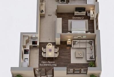 Apartament cu 3 camere decomandat în Kamsas - 1