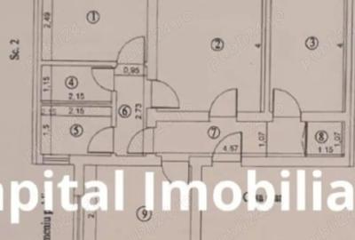 Apartament cu 3 camere decomandat în Crihala