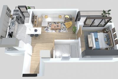 Apartament cu 2 camere semidecomandat în Moșilor - 9